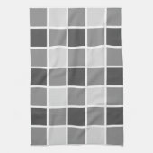 タイルを張られた灰色パターン キッチンタオル (縦)