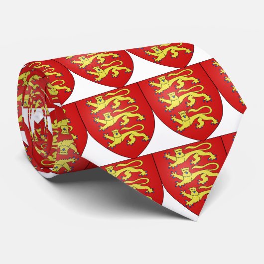 タイルを張られるイギリス3のライオンのタイ ネクタイ (ロール)