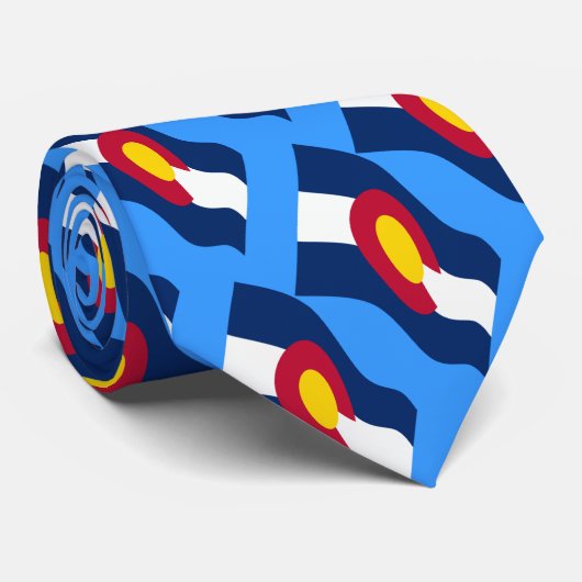 タイルを張られるコロラド州の州の旗 ネクタイ (ロール)