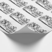 タイルを張られる気違いのお茶会Tenniel ラッピングペーパー (角)