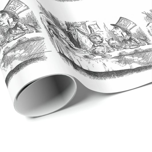 タイルを張られる気違いのお茶会Tenniel ラッピングペーパー (ロールコーナー)