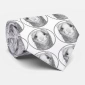 タイルを張られる甘いフェレットの顔 ネクタイ (ロール)