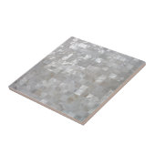 タイルを張られる白い銀製の真珠色のプリント タイル (側面)