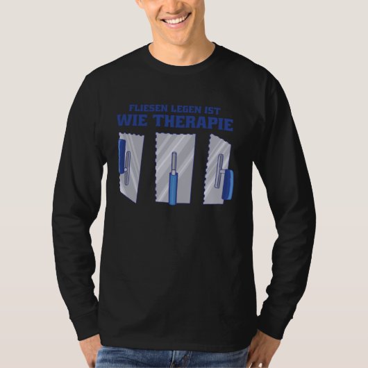 タイルを敷くことはセラピーのよう Tシャツ (正面)