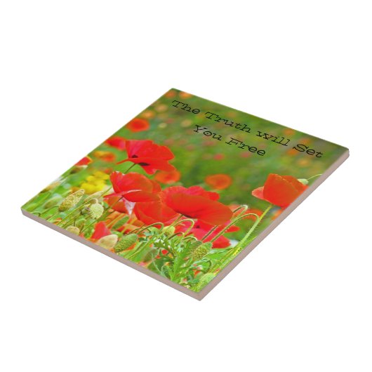 タイルアート真実があなたを自由に設定感動的する タイル (側面)