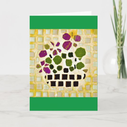 タイルアート、カード カード (正面)