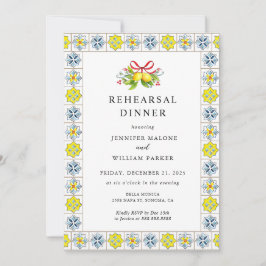 タイルイタリアンとレモンの招待状 招待状