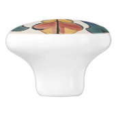 タイルイタリアンフローラ伝統的 セラミックノブ (側面)