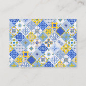 タイルイタリアンレモンブライダルシャワーレシピリクエスト エンクロージャーカード (裏面)