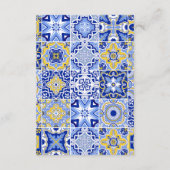 タイルイタリアンレモン赤ちゃんシャワーおむつラッフル エンクロージャーカード (裏面)