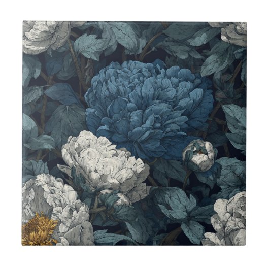 タイルエレガント張り面用の牡丹セラミックタイル タイル (正面)