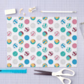 タイルカッコいいスポーツ用バレーボールパーティー  薄葉紙 (クラフト)