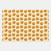 タイルカッコいい張りファーストフードハンバーグのタイル張り ラッピングペーパーシート (正面)