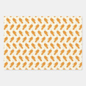 タイルカッコいい張り鶏肉のファストフード ラッピングペーパーシート (正面3)