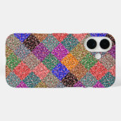 タイルカラフルのチェッカーボードduvetカバー Case-Mate iPhoneケース (裏面 (横))