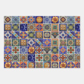 タイルカラフルアイキャッチングプリントオン・デマンド ラッピングペーパーシート (正面)