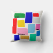 タイルカラフルクッション クッション (裏面)