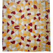 タイルカラフルテクスチャシャワーカーテン シャワーカーテン (正面)