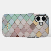 タイルカラフルテーマパーソナライズされた Case-Mate iPhoneケース (裏面 (横))