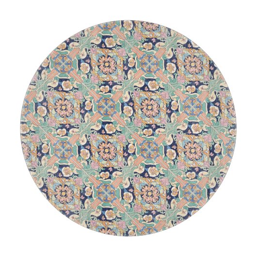 タイルカラフルデザイン カッティングボード (正面)