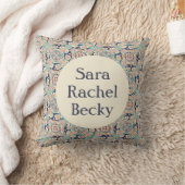 タイルカラフルデザイン クッション (ブランケット)