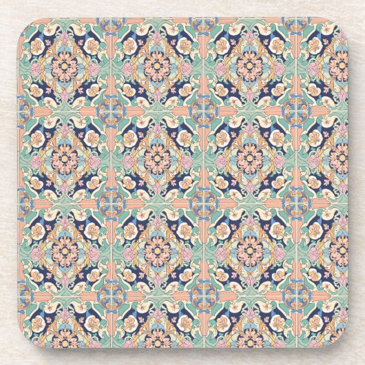 タイルカラフルデザイン コースター (正面)