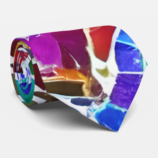 タイルカラフルネクタイ ネクタイ (ロール)