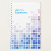 タイルカラフルパーソナライズされた プランナー手帳 (正面)