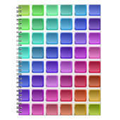 タイルカラフルマス ノートブック (正面)