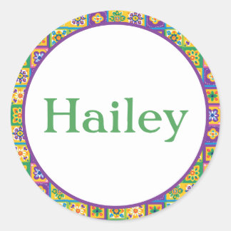 タイルカラフル ラウンドシール