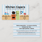 タイルキッチン料理トマトソース名刺 名刺 (正面/裏面)