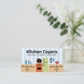 タイルキッチン料理トマトソース名刺 名刺 (スタンド正面)