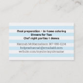 タイルキッチン料理トマトソース名刺 名刺 (裏面)