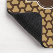 タイルクリームチョコレートパタミニマルーン マウスパッド (コーナー)