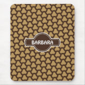 タイルクリームチョコレートパタミニマルーン マウスパッド (正面)