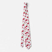 タイルクールさくらんぼ果実模様 ネクタイ (裏面)