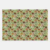 タイルクールイタリアンパーティーパターン ラッピングペーパーシート (正面)