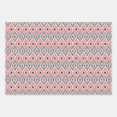 タイルクールカードスーツ柄カジノパーティー ラッピングペーパーシート (正面3)