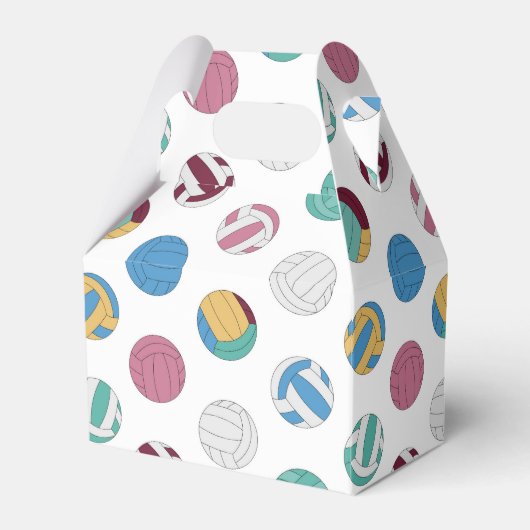 タイルクールスポーツ用バレーボールパーティー フェイバーボックス (正面サイド)