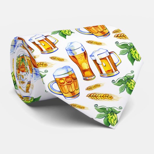 タイルクールビールパターン ネクタイ (ロール)