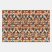 タイルクール張りの西パーティー ラッピングペーパーシート (正面3)