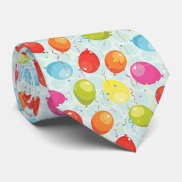 タイルクール張りバルーンパターンパーティー ネクタイ