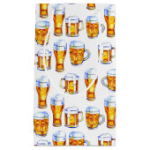 タイルクール状ビールパーティーパターン スモールペーパーバッグ (正面)