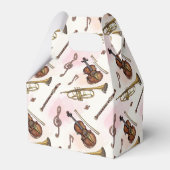 タイルクール音楽愛好家のパーティー フェイバーボックス (裏面サイド)