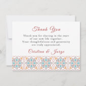 タイルサンキューカード 招待状 (裏面)