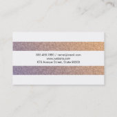 タイルスタイリッシュ |ストライプ 名刺 (裏面)