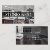 タイルストーングラナイトマーブル建築ビジネスブ 名刺 (正面/裏面)