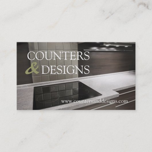 タイルストーングラナイト大理石建築ビジネス 名刺 (正面)