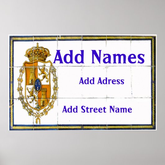 タイルスペインのポスター ポスター (正面)