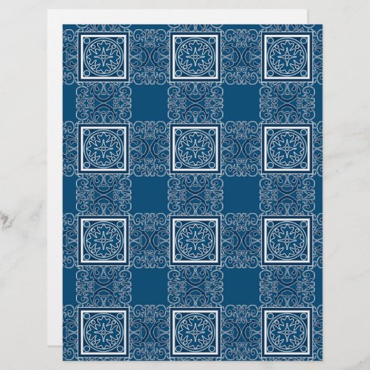 タイルスペインのマラケシュ文房具 (正面/裏面)